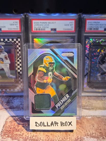 Josh Jacobs Prizm Silver Premier Patch