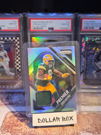 Josh Jacobs Prizm Silver Premier Patch