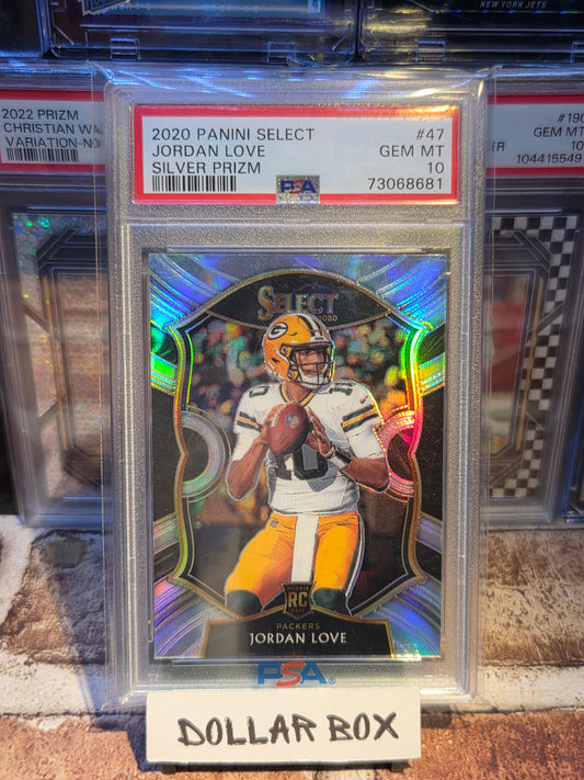 Jordan Love Select Silver Rookie PSA 10