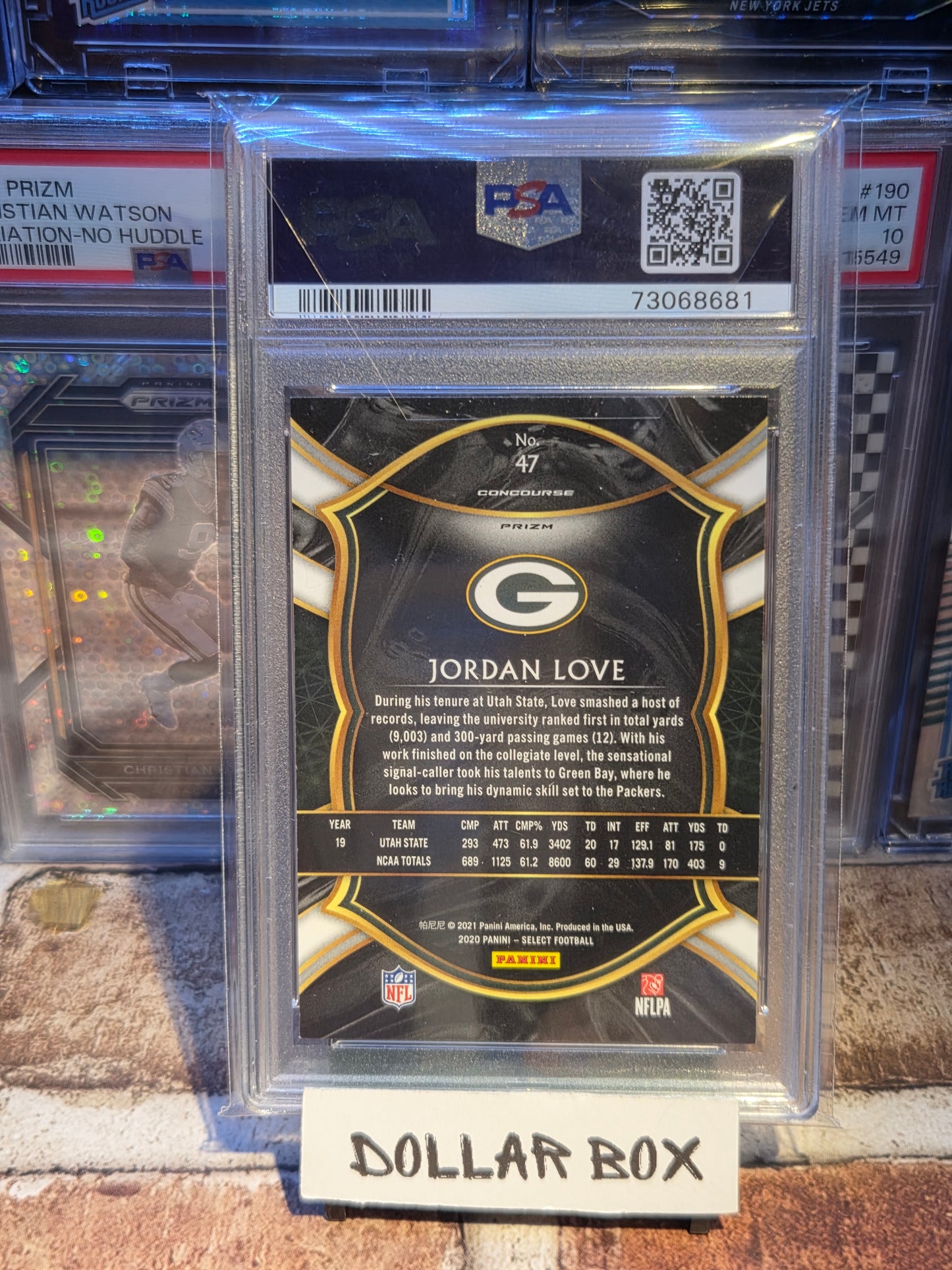Jordan Love Select Silver Rookie PSA 10