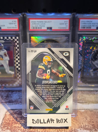 Josh Jacobs Prizm Silver Premier Patch