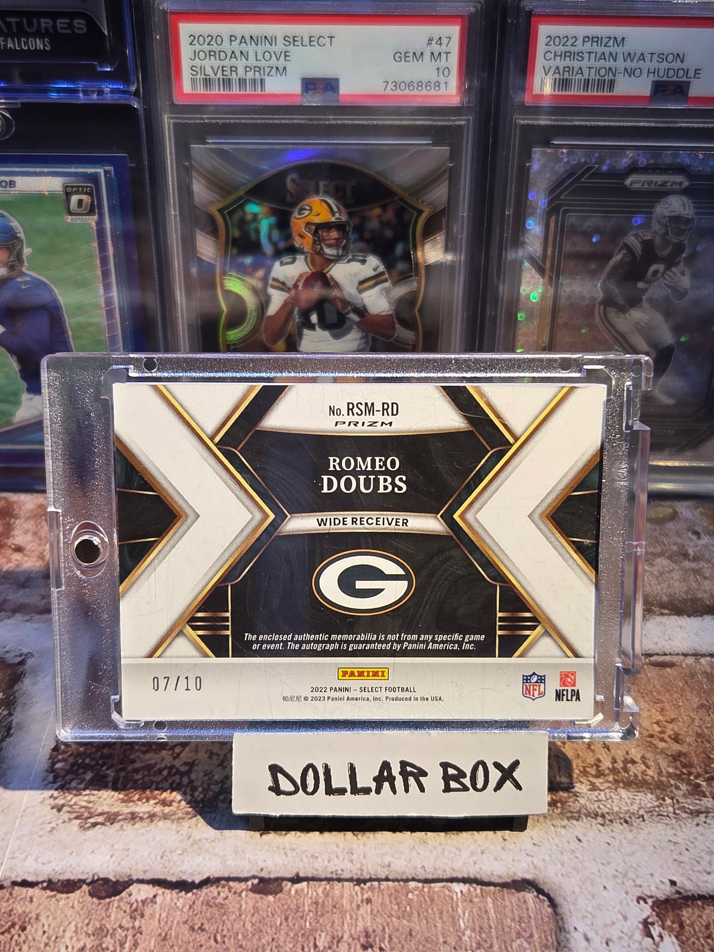 Romeo Doubs Select Gold RPA /10