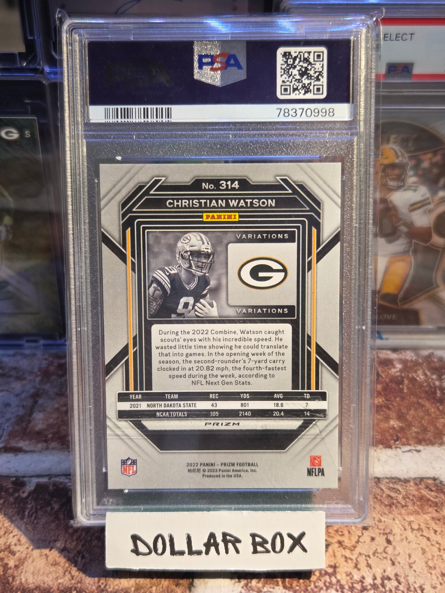 Christian Watson Rookie Variation PSA 10